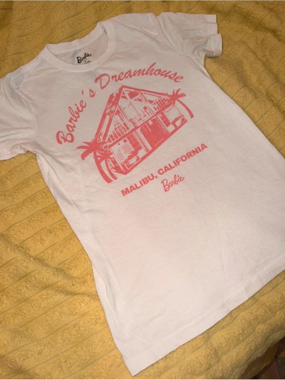 NWOT Barbie Dreamhouse White Tee T Shirt Size Small